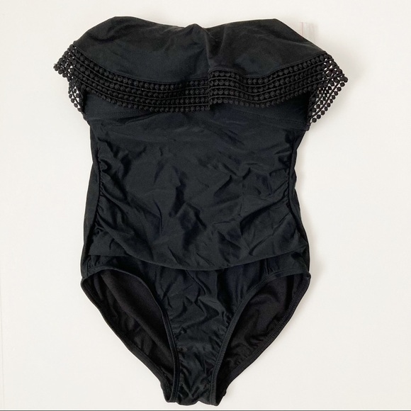 NWT Kona Sol Crochet Flounce Swimsuit | Size S - Picture 3 of 9